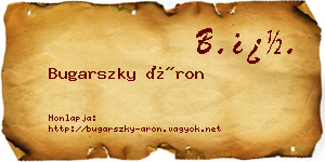 Bugarszky Áron névjegykártya